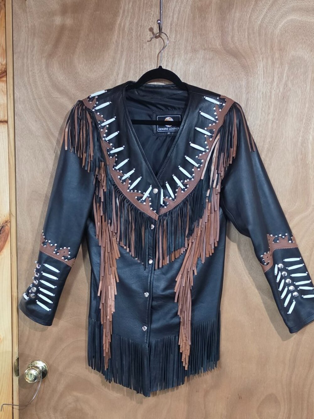 Leather Fringed Jacket